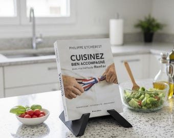 Cookbook Stand – Kitchen Book Holder, Recipe Book Display, Functional Cooking Book Stand for Countertops