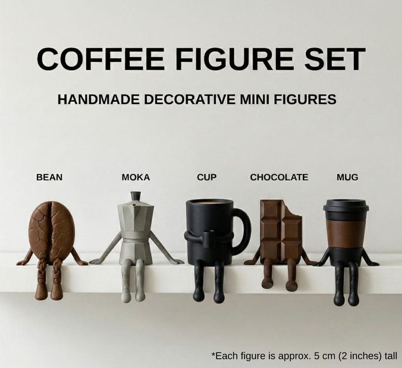 Coffee Lovers Gift, Coffee Decor, Coffeeful Gift, Coffee Corner Decor, Coffee Station Decor, Coffee Shop Shelf Decor, Special Black Series immagine 5
