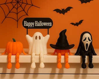 Gelenk-Halloween-Figuren, Halloween Fidget Spielzeug, Geist-Schreibtisch-Buddy, Horror-Figuren Hallowen Schreibtisch-Buddy, Dekor für Halloween