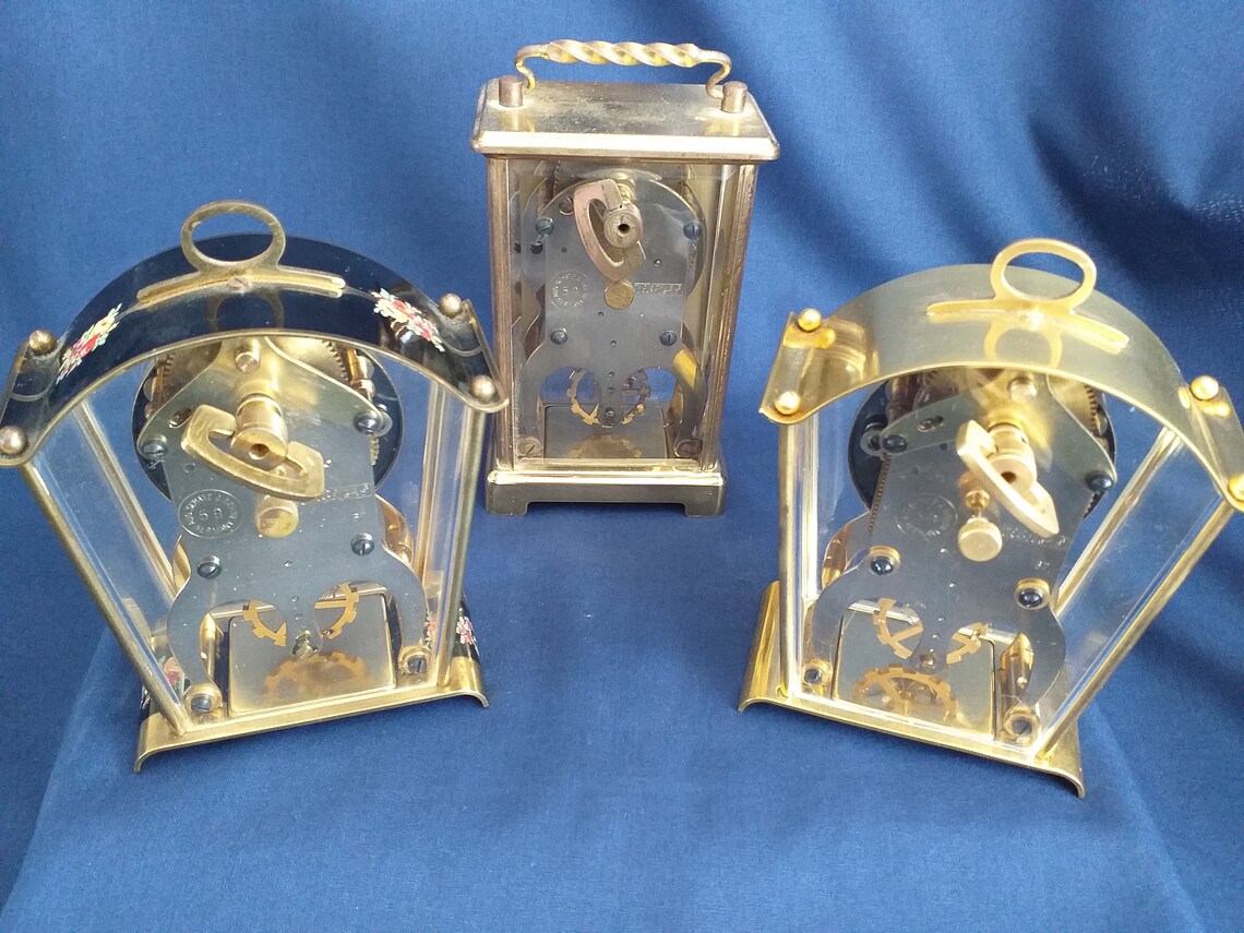 3 Small Mechanical Clocks Etsy Canada