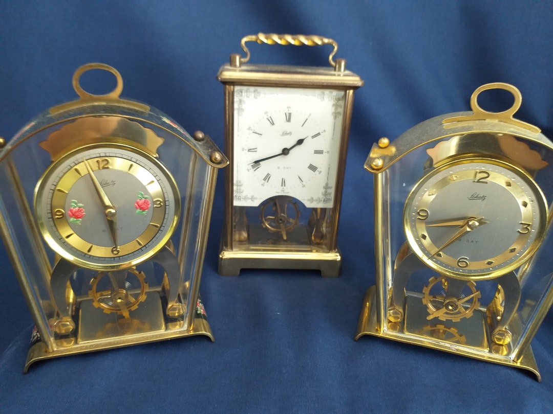 3 Small Mechanical Clocks Etsy UK