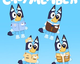 Blue Dog Cast Member Costume Stickers! WAVE 2 l