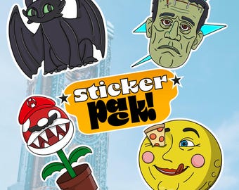 EPIC UNIVERSE 3” Vinyl Stickers based on Orlando’s Newest Theme Park