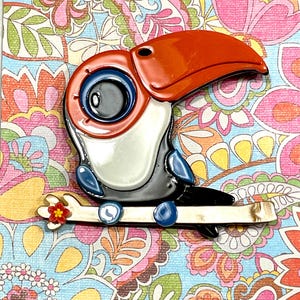 Toucan Magnet, Bird Magnet, Atomic Magnet, Retro Magnet
