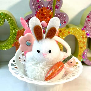 Vintage Easter Assemblage, OOAK Easter, Handmade Easter Decor, Spring Decor, Easter Bunny Decor
