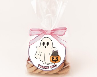 Afdrukbare Halloween-cadeaukaartjes | Boo-bedankkaartjes (CANVA)
