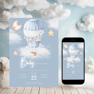 Instant Download | Mum-To-Be Party | Oh Baby Printable Invitation Template | Baby Shower Invitation Template