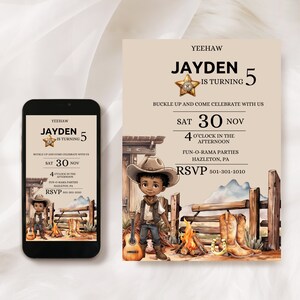 Cowboy Invitation Template