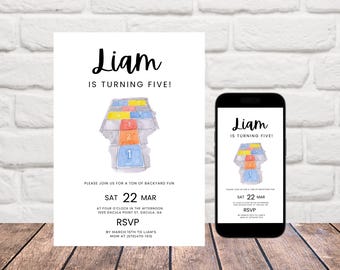 Playground Birthday Invitation: Outdoor Park Party (Digital Download)