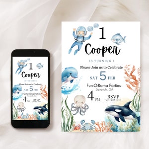 Under The Sea Invitation Template