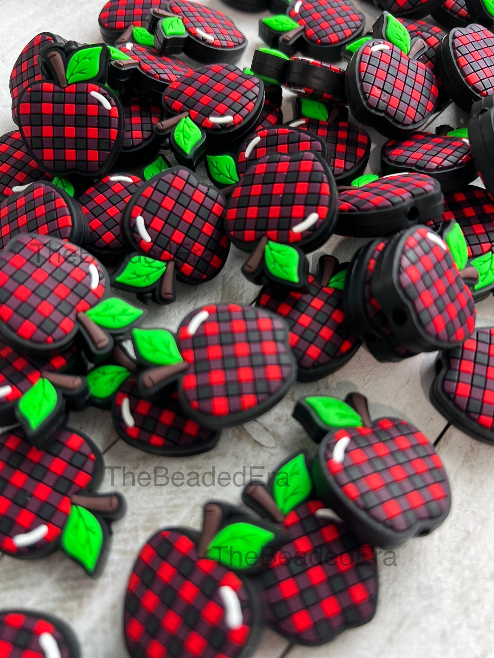 New Design Black White Plaid Silicone Beads, 12/15mm Silicone Beads, Bulk  Round Silicone Beads, Craft Loose Beads, DIY Jewelry Accessories 
