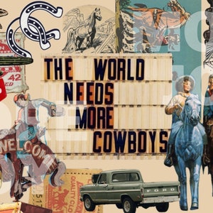 Wild West TV Frame Art - Desktop Wallpaper - Instant Download