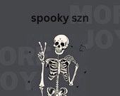 Spooky Szn TV Frame Art - Desktop Wallpaper - Instant Download