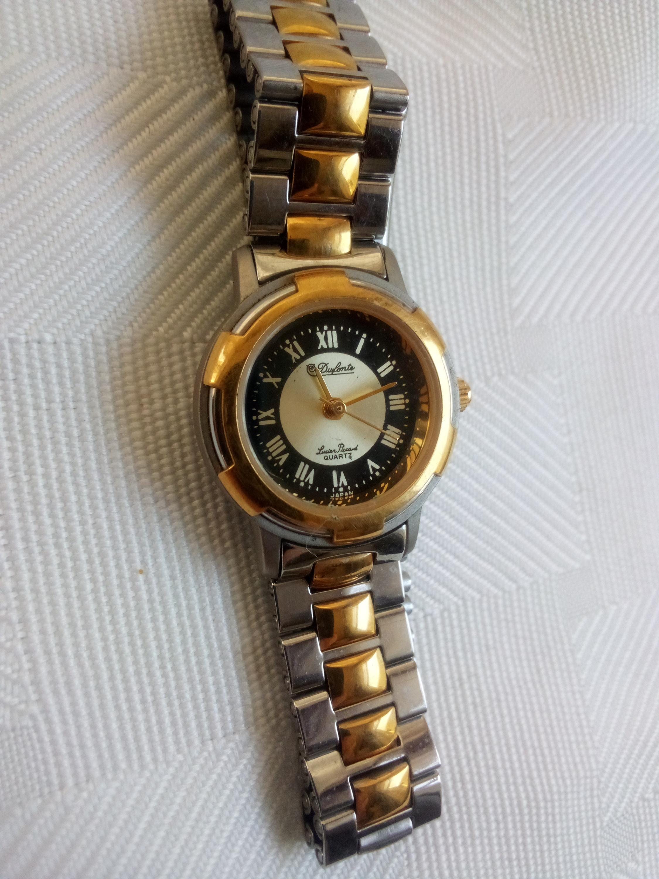 Women’s Vintage Dufonte by Lucien Piccard watch with genuine diamonds ✨ NOS Dufonte By Lucien Picard Quartz Watch Diamond Dial ALL  main image 4