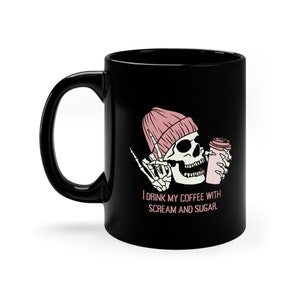Scream & Sugar Mug | Coffee mug | Halloween | Skeleton