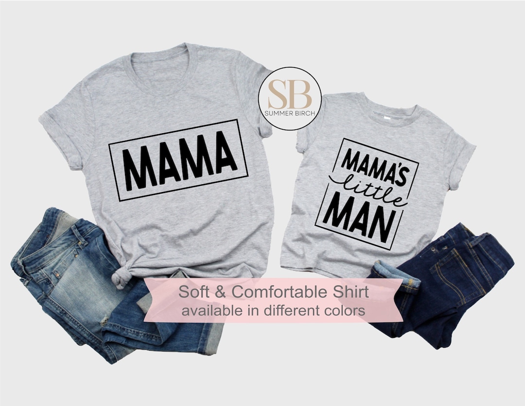 Mama's Little Man Bodysuit, Mama's Boy Shirt, Mama Mom Mommy Shirt