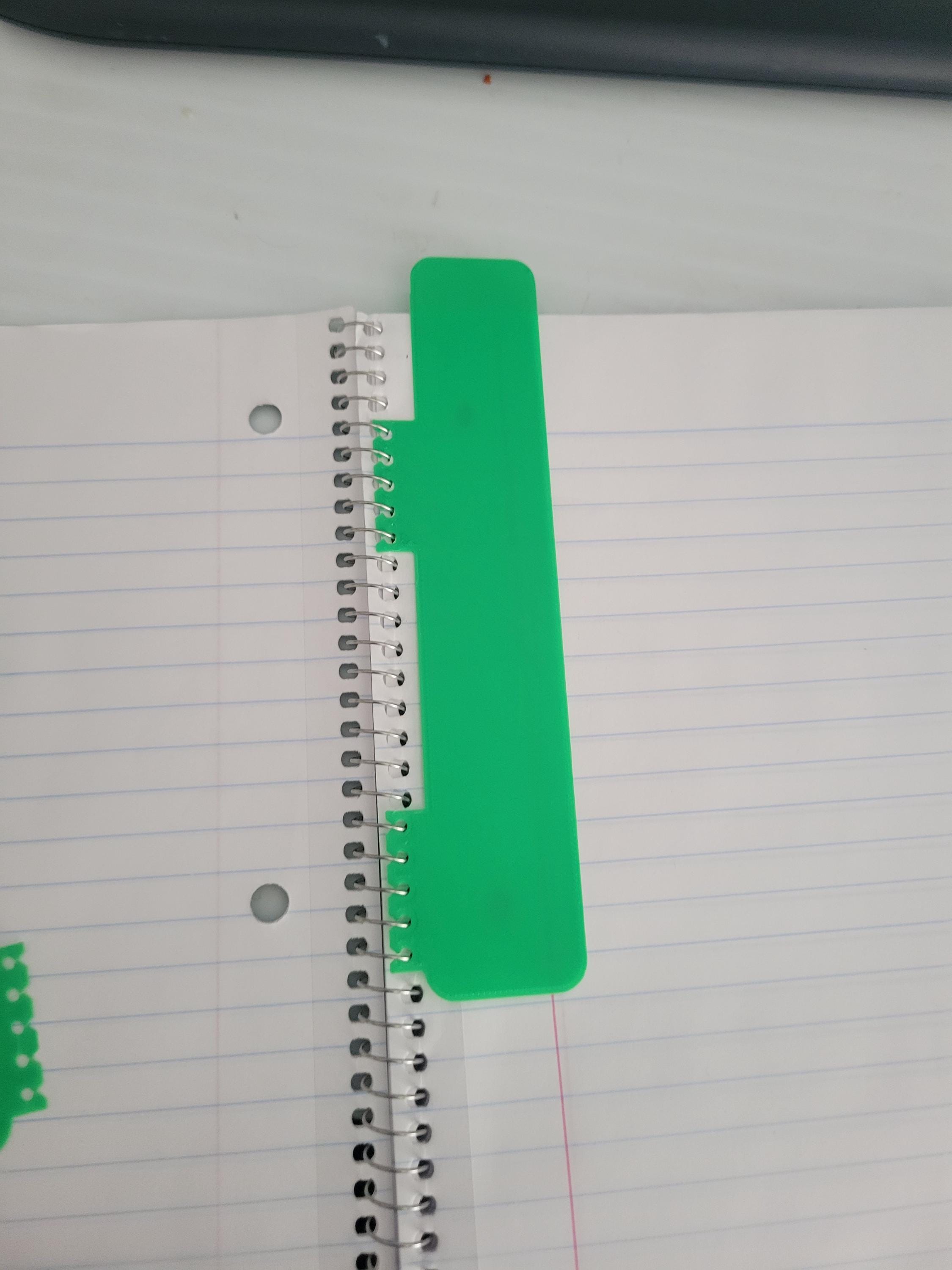 Snap on Bookmark for Spiral Notebooks-comes in Three Pack- for School ...