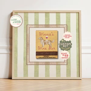 CUSTOM PET PORTRAIT, Watercolor Dog Painting from Photo, Matchbook Art | Cat Painting, Pet Memorial Gift Personalized Pet Illustration