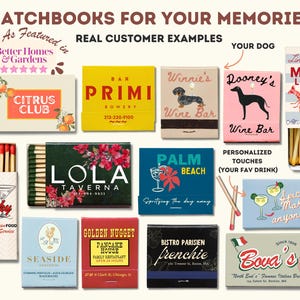 CUSTOM MATCHBOOK ART | Personalized Digital Matchbox Gift | Large ...