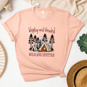 Camping Scene Bella Canvas Tee: Unplug and Unwind