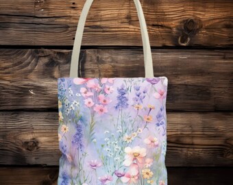 Copy of Blooming Spring" Floral Print Tote Bag (AOP)