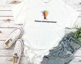 Future Entrepreneur, Unisex Heavy Cotton Tee, Business Pioneer, Future CEO, Startup Visionary, Entrepreneurial Spirit