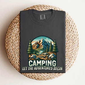 Camiseta de viaje familiar para acampar, colores cómodos, camisetas para viajes familiares, camisetas para vacaciones, vacaciones familiares, camisetas familiares, viajes