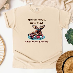 Funny Moose Comfort Colors Tee - Wild Animal Shirt, Animal Lover Tshirt, Animal Lover Gift, Moose Gifts,  Moose lovers, Gift for Her