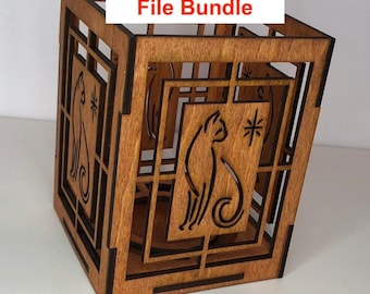Tea Candle Shadow Lantern Box Bundle 13 Designs Total
