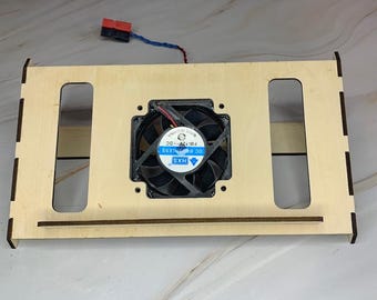 Xiegu X6100 Support Display Stand with cooling Fan.