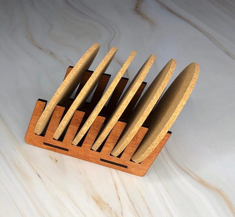 Drink Coaster Holder and Display Storage Rack for 6 Drink Coasters - Etsy