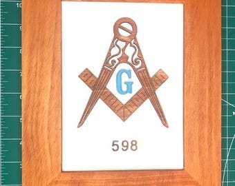Masonic Compass Wall Decoration - sign - wall decoration