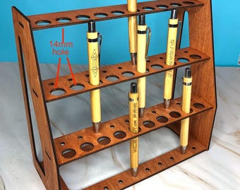 Expositor de 30 bolígrafos... descarga digital archivo SVG.