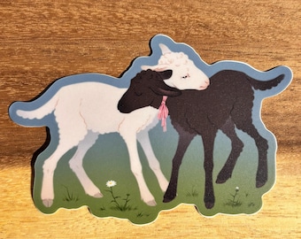 Sweet Lambs | Matte Vinyl Sticker | Lamb | Sheep