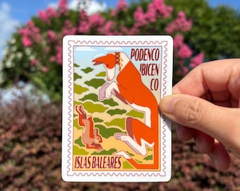 Ibizan Hound | Podenco Ibicenco | Transparent Glossy Vinyl Stamp Sticker Decal