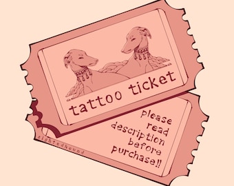 Tattoo Ticket - Digital Download