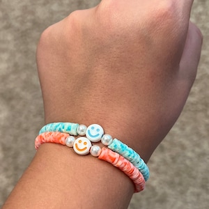 Best Friend Smiley Face Bracelets