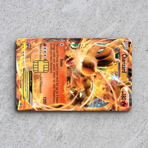 Pokemon Card Charizard Credit Card Skin Debit Card Skin Bank,  in 2023