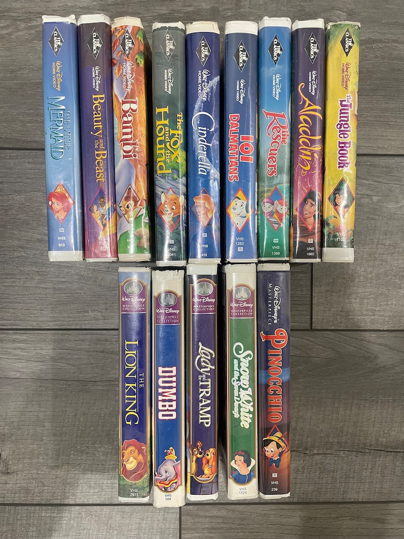 VHS Black Diamond & Walt Disney Movies Bundle Etsy
