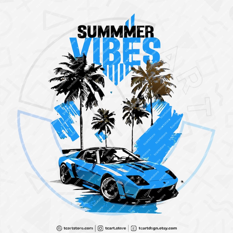 Summer vol.1 T-Shirt Design Bundle Suitable for Printing, Urban Style, 100 High Quality Graphics, Vector Files, Ai, Png, No Background zdjęcie 5