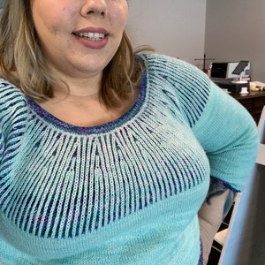 Brier Cropped Sweater Knitting Pattern