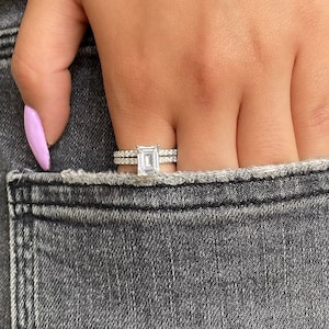 Baguette double ring