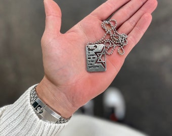 The Priestly blessing dog tag. Bring them home now dog tag. Israel military necklace. Stand with Israel. Made in Israel. Support Israel.