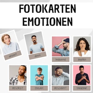 Leerkaarten: Gevoelens en emoties / Flitskaarten / Montessori / Flitskaarten