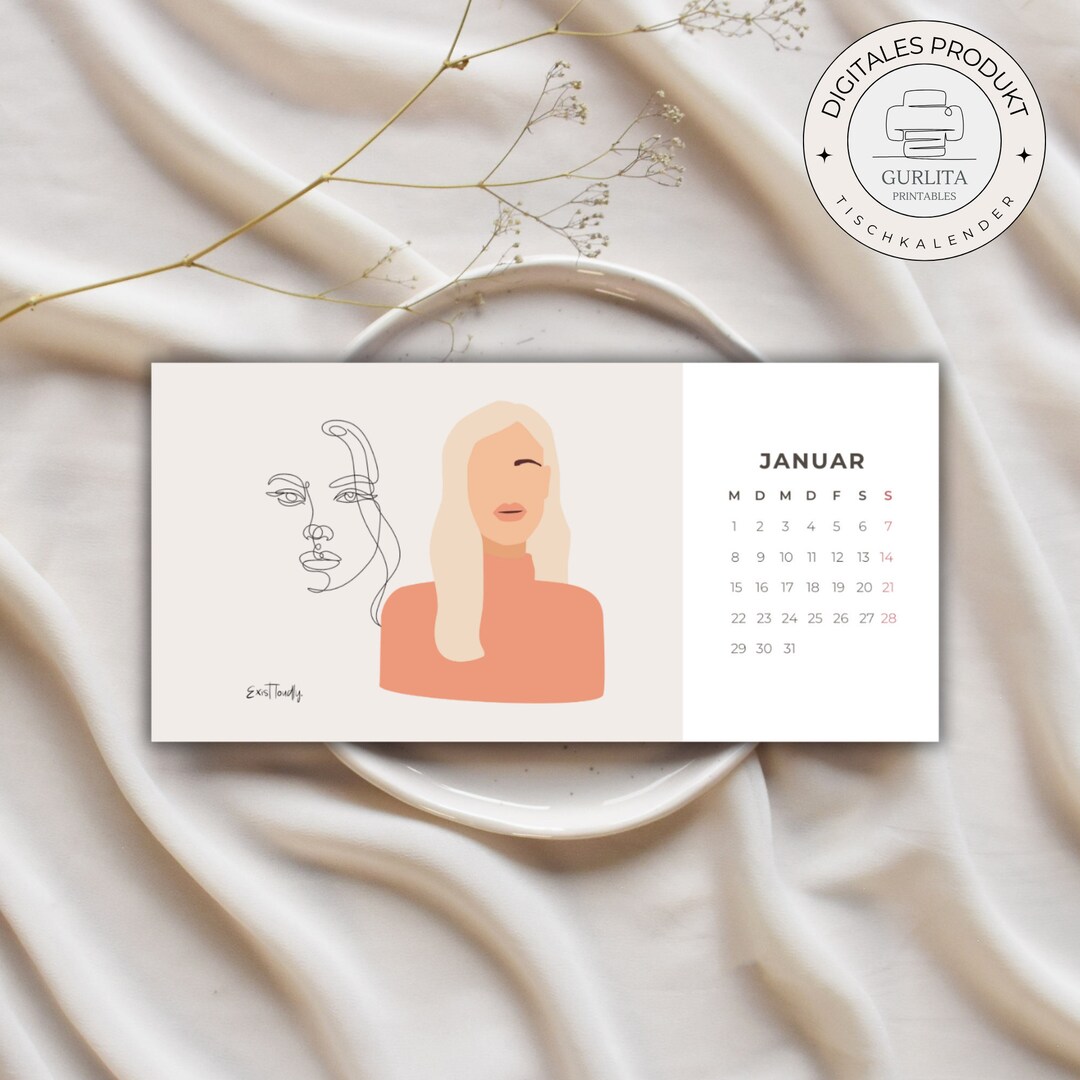 Feminist Calendar 2024 Desk Calendar for Women Feminism Etsy
