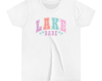 T-shirt Youth Lake, chemise d'été pour enfants sur le lac, palmiers sympas, allons au lac, été, cadeau pour enfants, best-seller