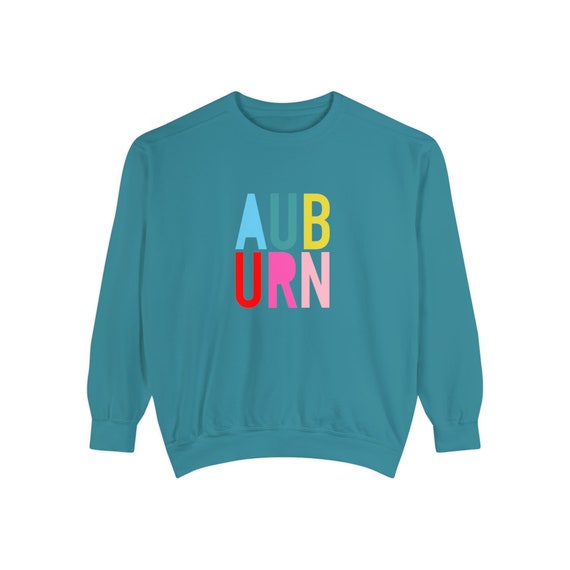 Auburn Sweatshirt Auburn Cute Shirt Sweatshirt AU Gift for Her Shirt Go Tigers Bestseller Bright Colors Etsy UK