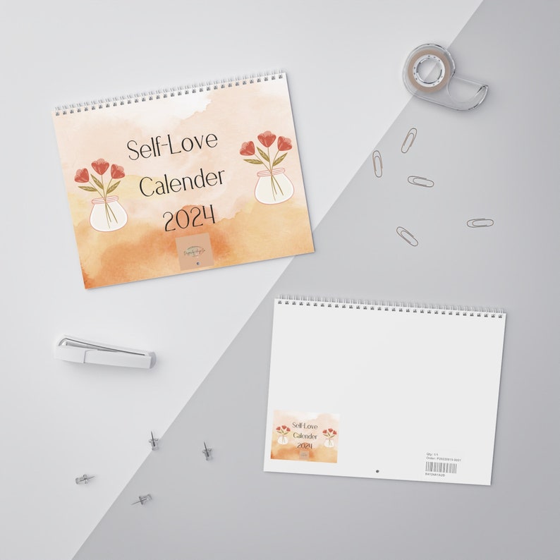Self Love Calendar 2024, Self Care, Cute Calendars, Gifts, Gift for Her