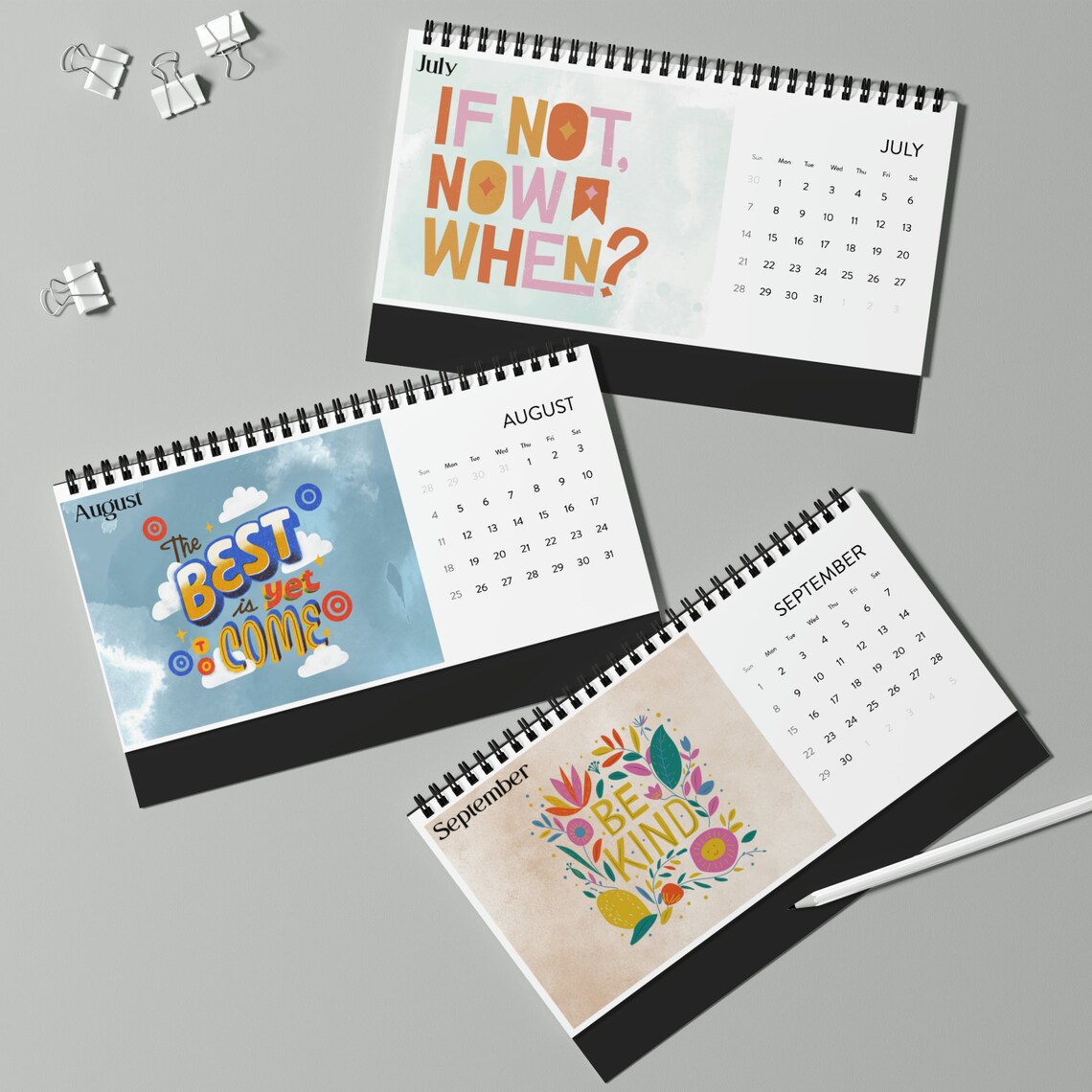 Self Love Calendar 2024 Self Care Cute Calendars Gifts Etsy