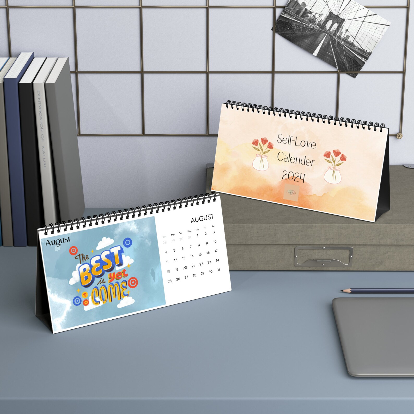 Self Love Calendar 2024 Self Care Cute Calendars Gifts Etsy